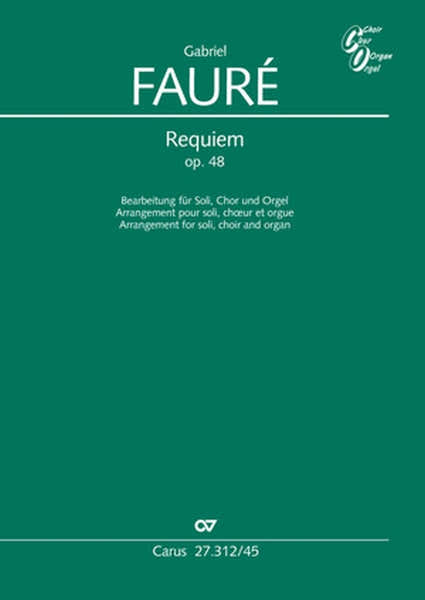 Faure G. - Requiem Op. 48 (arr. Yves Castagnet) - Vocal Score