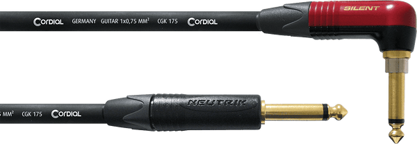 Cable Guitare Jack Droit /Coudé Silent 6 M