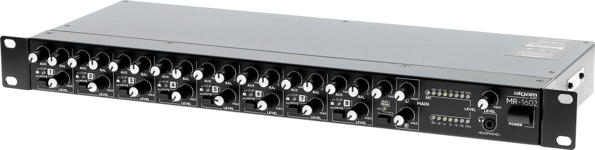 MR 1602 - rack montable 8 channels stereo mixer
