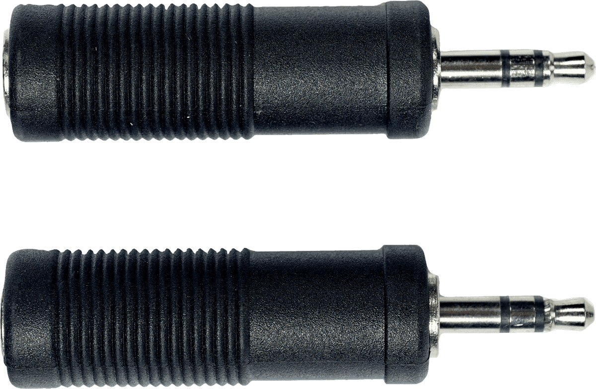 Adapter Klinke Stecker 3.5 MM Stereo Klinke Buchse 6.35 MM - 2er-Pack