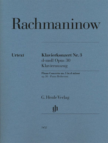 Rachmaninov S. - Concerto Pour Piano N°3 Re Mineur Op.30 - Reduction Piano