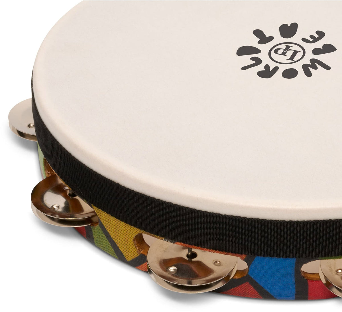 Tambourine World Beat Single Row With Head LP7023 10 Inches
