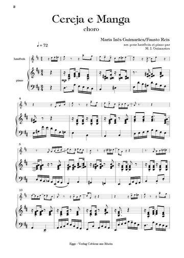 GUIMARAES M. I. - CEREJA E MANGA - HAUTBOIS & PIANO