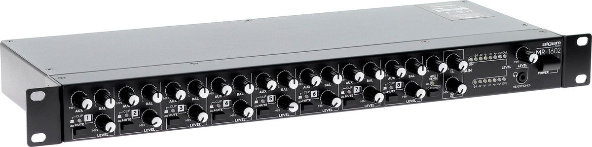 MR 1602 - rack montable 8 channels stereo mixer