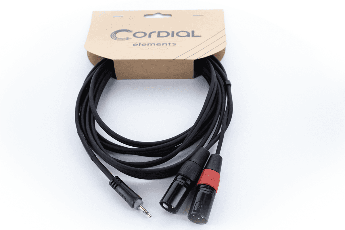 Cavo Y Mini-jack Stereo / 2 XLR Maschio 3 M