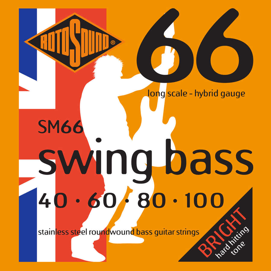SM66 SWING BASS STAINLESS STEEL ROUNDWOUND LONG SCALE 40-100