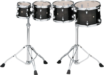 HIGH-PITCHED 4PC CONCERT TOM SET TRANSPARENT BLACK BURST