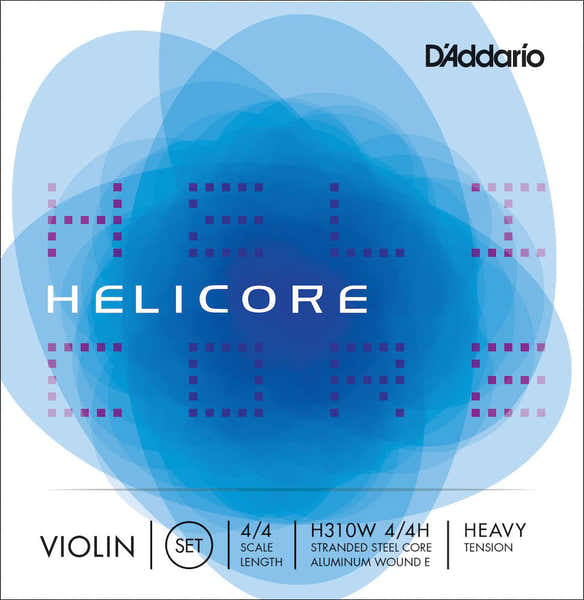 4/4 HELICORE VIOLIN STRING SET WITH WOUND E SCALE HEAVY TENSION