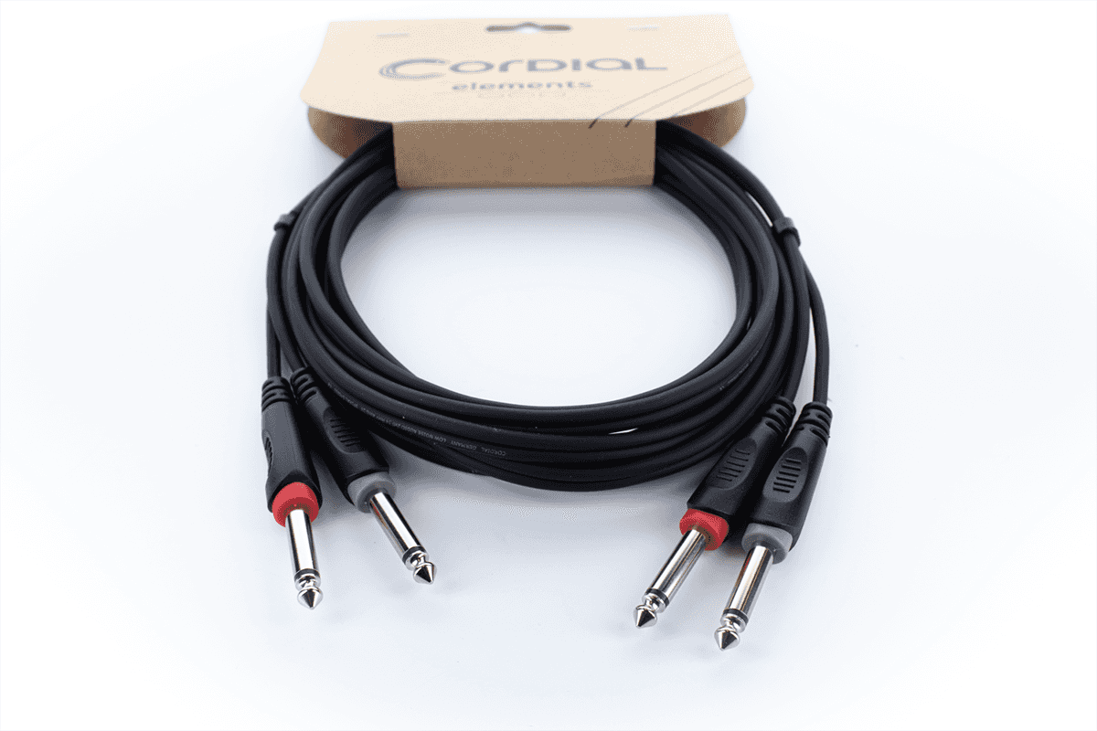 Cavo Audio Doppio Jack Mono 3 M