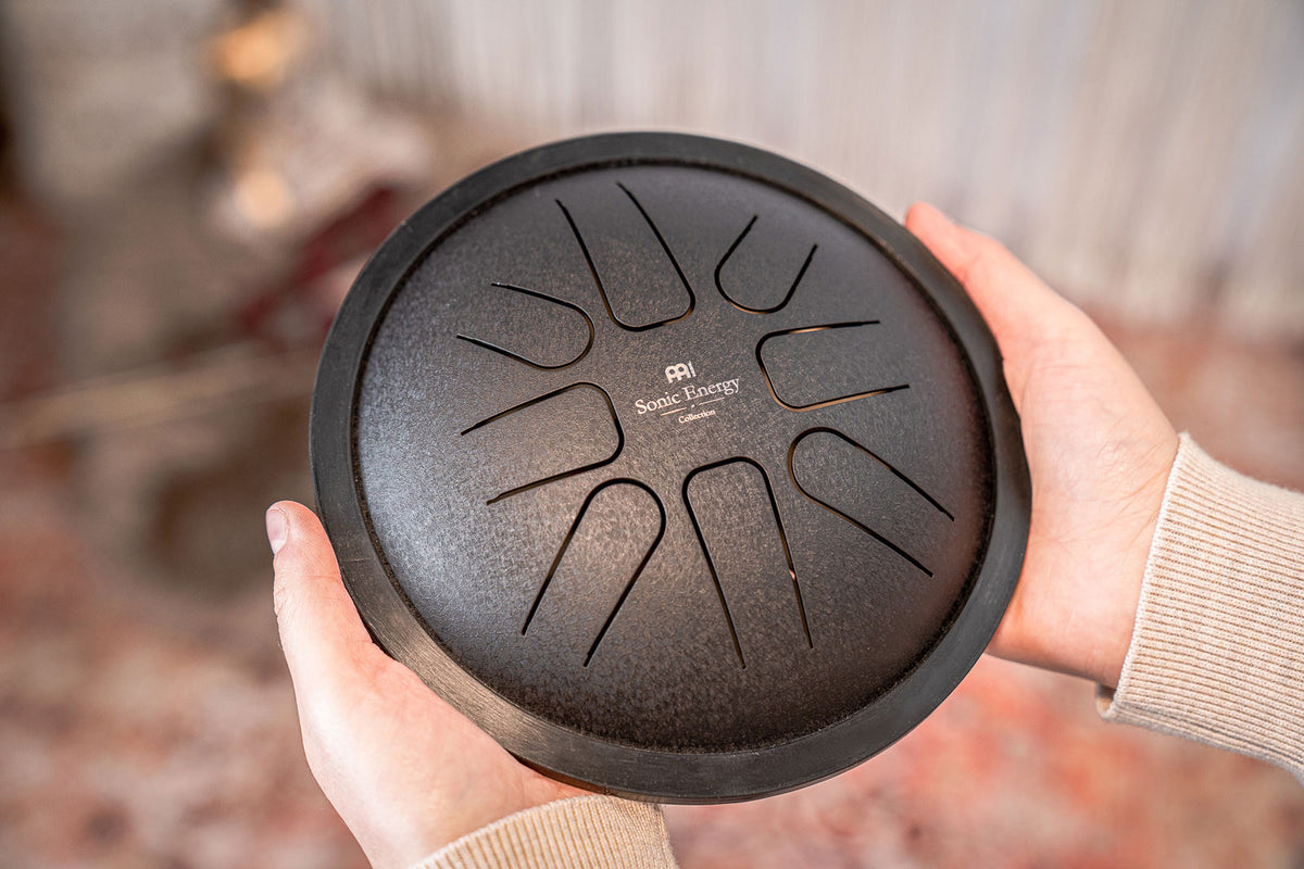 MEINL SONIC ENERGY SMALL STEEL TONGUE DRUM F MINOR BLACK