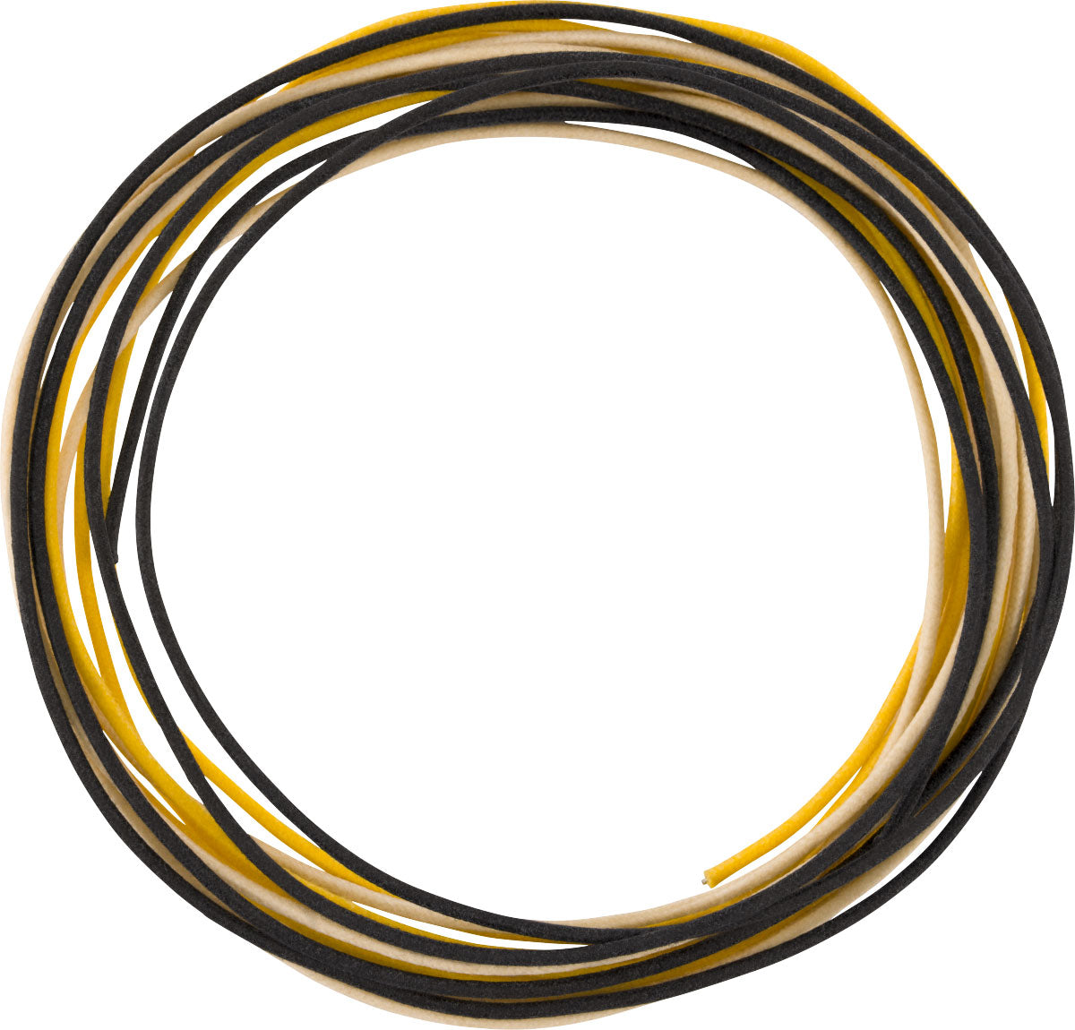 Pure Vintage Cloth Wire 22 AWG 5" Black White Yellow