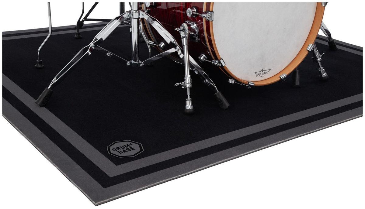 Suspension Libre & Réduction du Bruit d'Impact de 27dB - Tapis Batterie 1.50 x 1.30m - Noir Scène