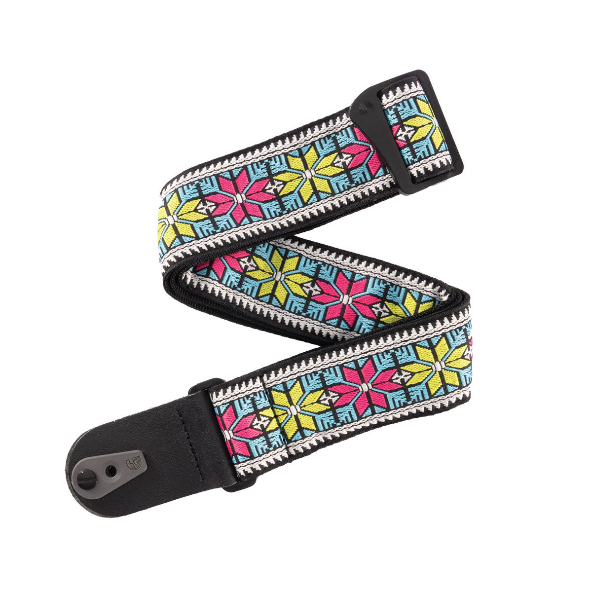 Pad Lock Tracolla intrecciata per chitarra Parallel Flowers