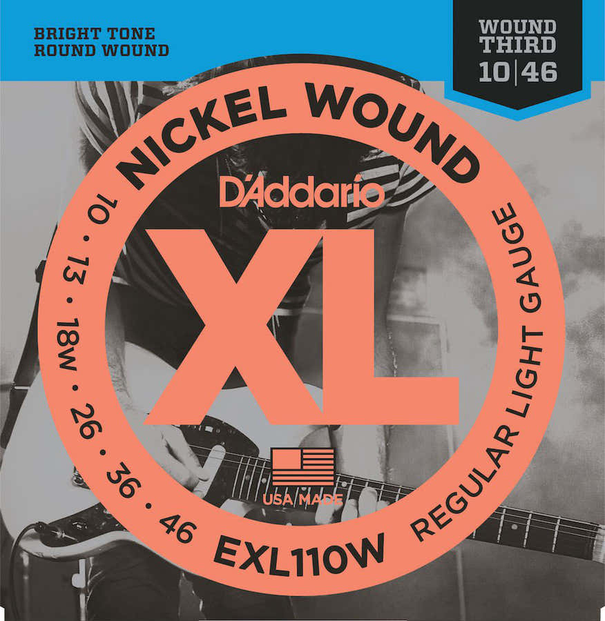 NICKEL EXL110W REGULAR LIGHT 3EME CORDE AVEC FILET 10-46