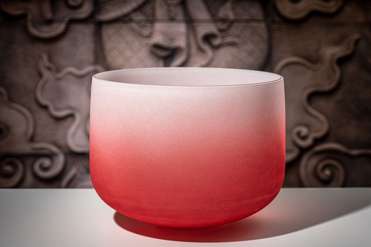 Singing Bowl Sonic Energy Cristal 14" Red