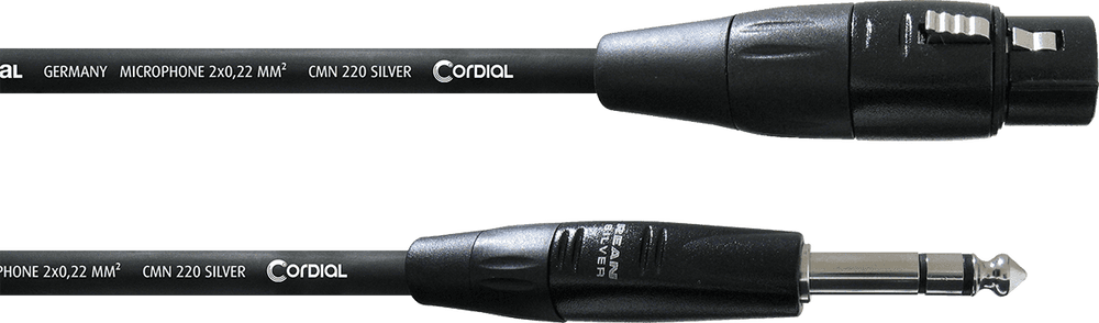 Cordial Cavo Audio XLR Femmina/jack Stereo 3 M