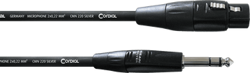 Cavo Audio XLR Femmina/jack Stereo 3 M