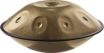 SONIC ENERGY SENSORY HANDPAN STAINLESS STEEL VINTAGE GOLD C# MINOR (432 Hz) 9 NOTES