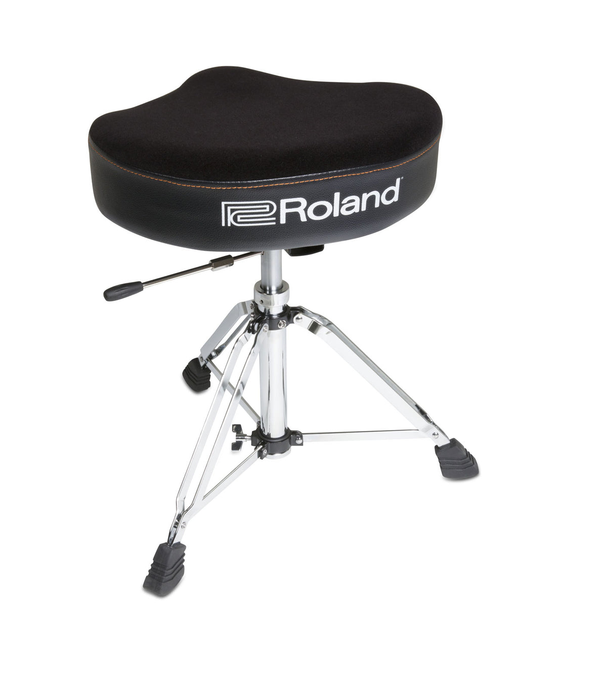 Roland SADDLE DRUM THRONE VELOURS SEAT HYDRAULIC BASE - RDT-SH