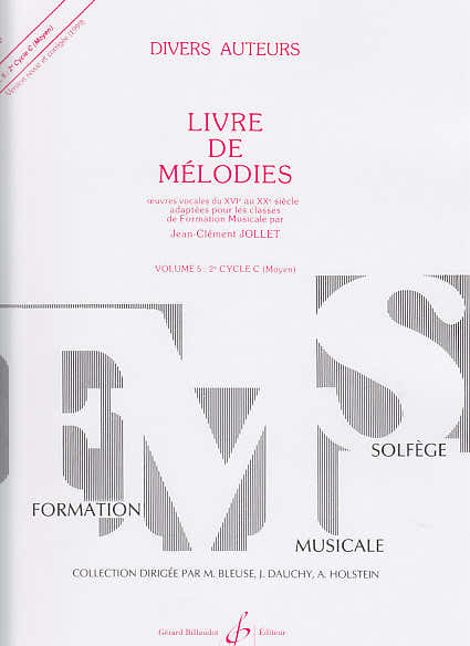 Billaudot Jollet JEAN-clement - Livre De Mélodies Vol.5