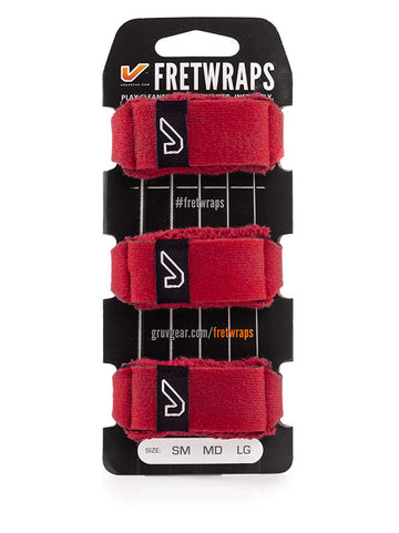 FretWraps 3er-Pack Feuerrot - Mittel