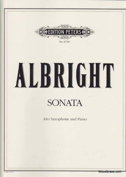 Albright William - Sonata - Alto Sax And Piano