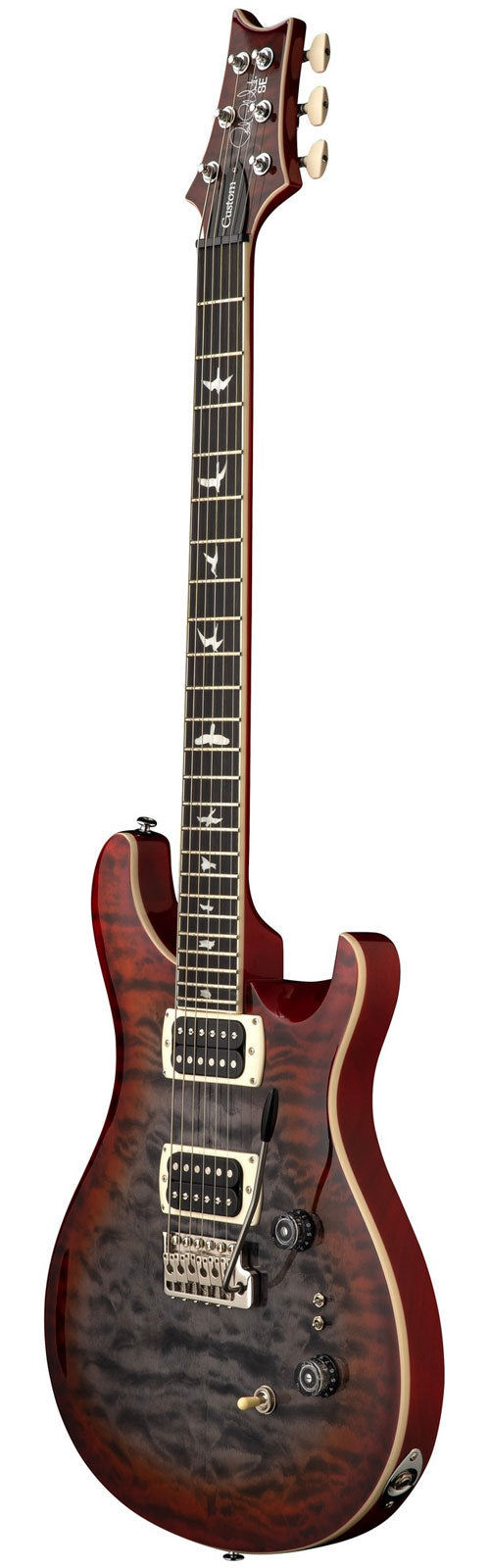 Custom 24-08 SE Quilt Charcoal Cherry Burst