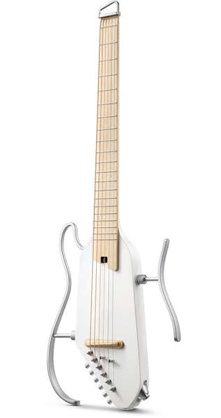 Donner HUSH-I Pro Travel Guitar Weiß