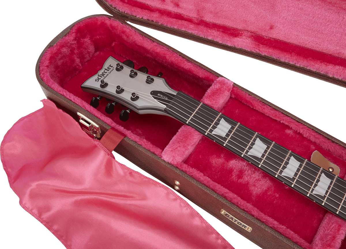 Étui Les Paul Brown en Bois Deluxe - GW