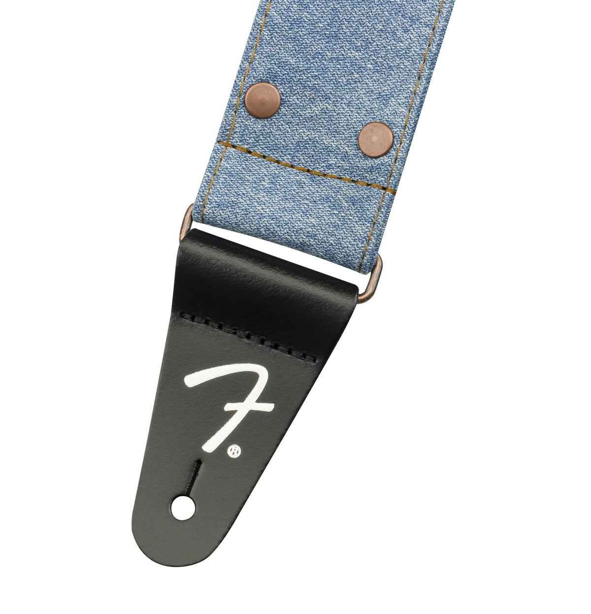 X WRANGLER RIVETED DENIM STRAP LIGHT INDIGO