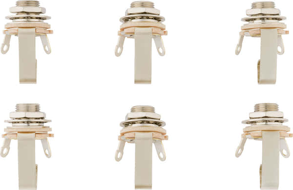 1/4" 2-polige Gitarren-Ausgangsbuchse (6er-Pack)