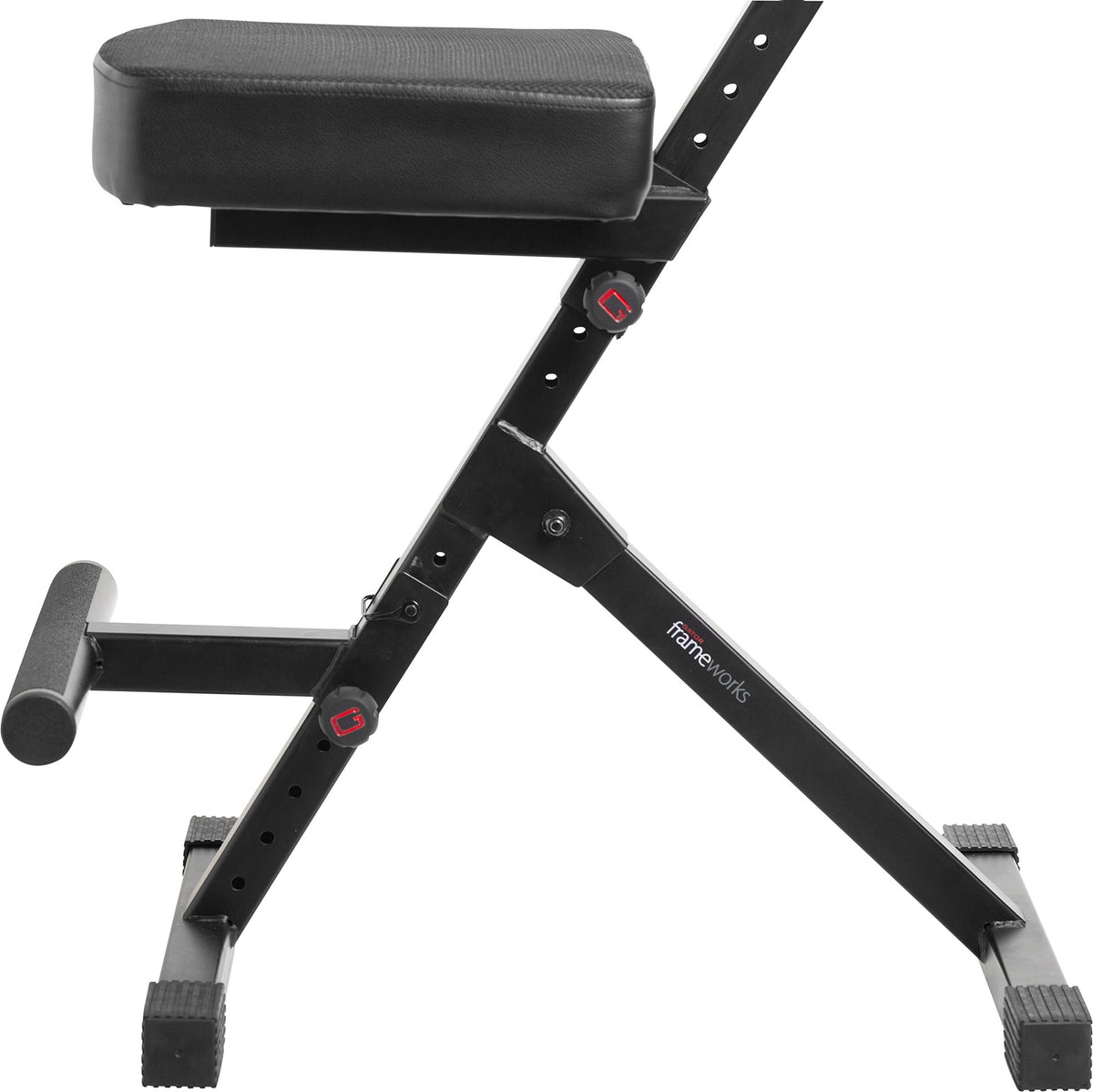 Sedile Deluxe Regolabile e Supporto per Chitarra