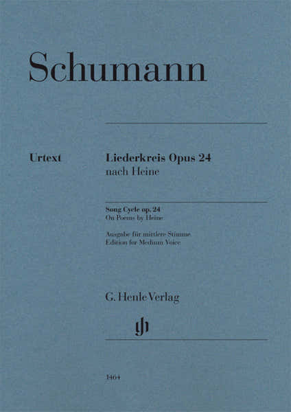 Schumann Robert - Liederkreis Op.24 - Voix Moyenne & Piano