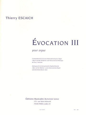 Evocation III (on 'Nun komm der Heiden Heiland')