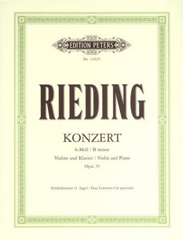RIEDING O. - VIOLIN CONCERTO IN B MINOR OP.35 - VIOLIN AND PIANO