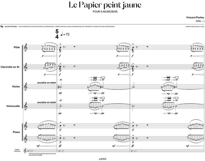 V. Portes - Le Papier Peint Jaune
