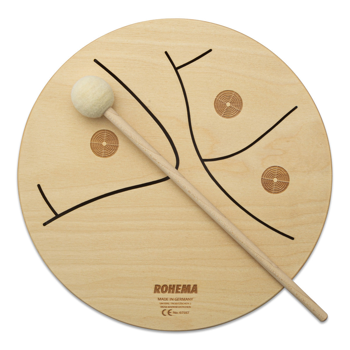 Rohema Tom En Bois 3-tons 24CM + 1 Baguette - 3+