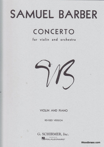 Schir Barber S. - Concerto For Violin And Orch - Violon Piano