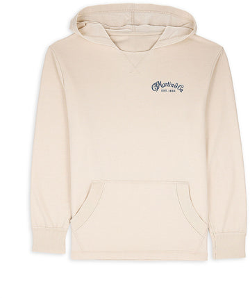 Kapuzen-Sweatshirt Vintage-Waschung Natur L