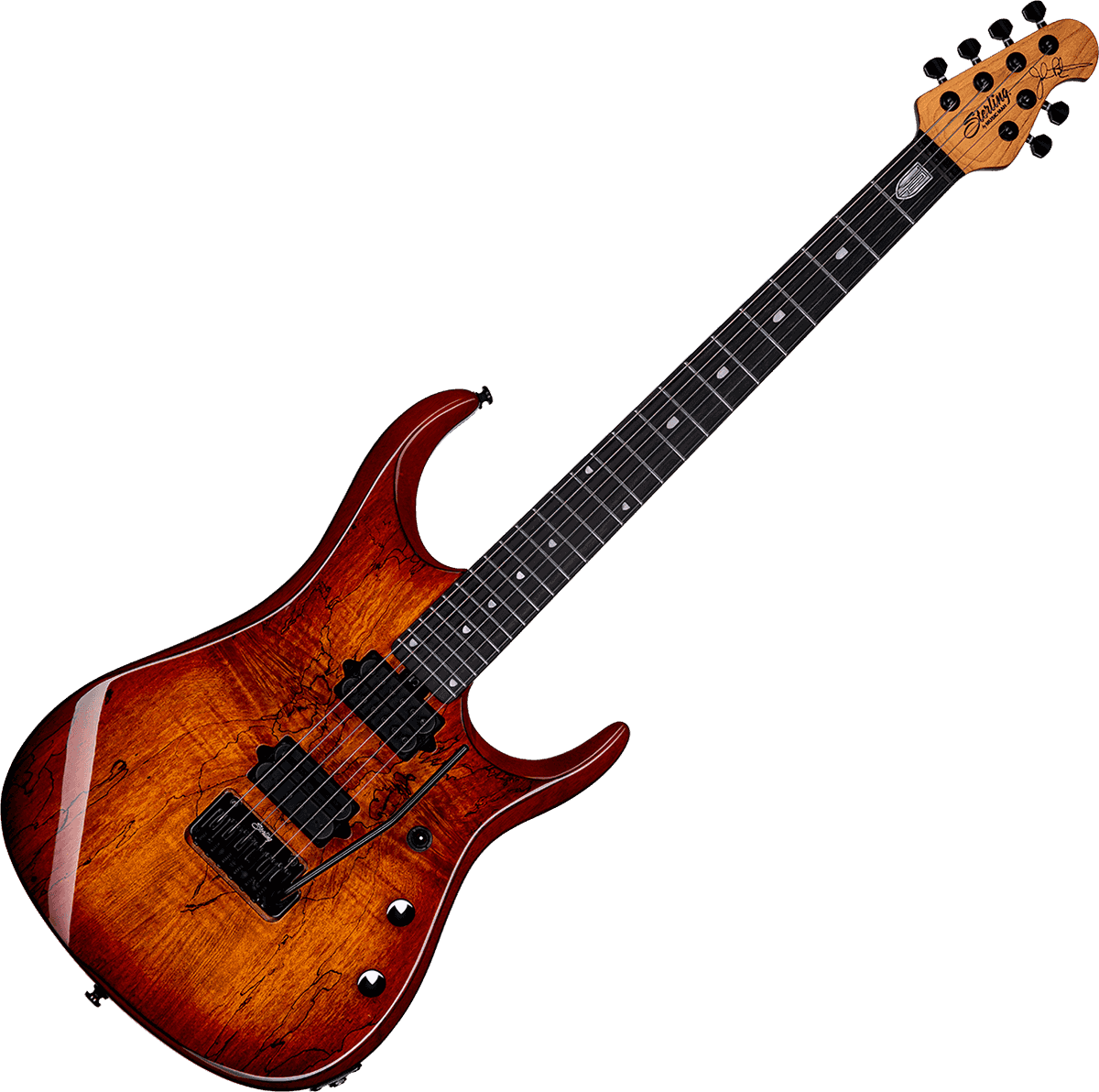 JP150D Spalted Maple Blood Orange Burst