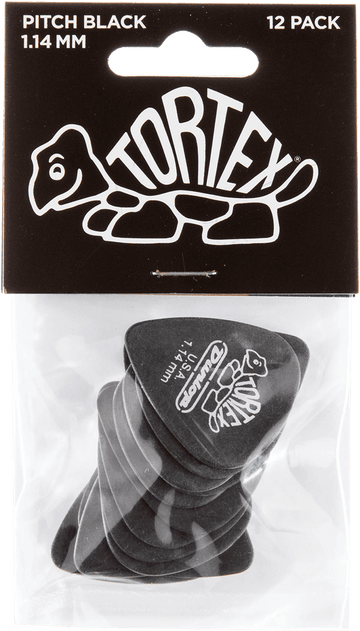 12 x 1,14mm Tortex Pitch Black