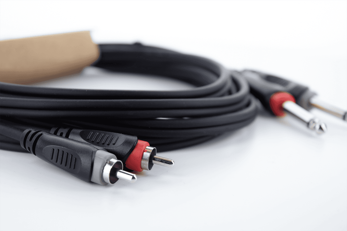 Cavo Audio Doppio Jack Mono - RCA 1 M