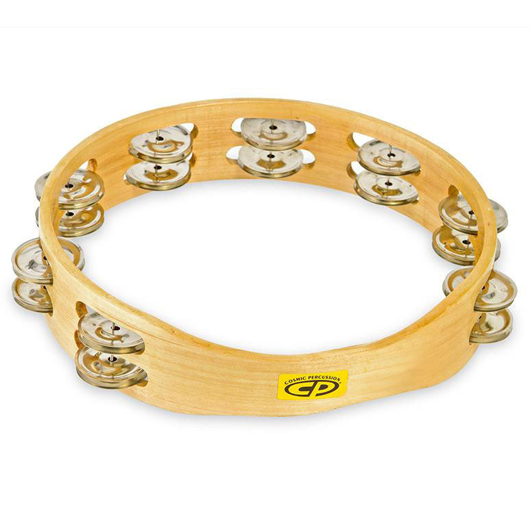 Latin Percussion CP390 Tambourins CP Bois 10" Double Rangee