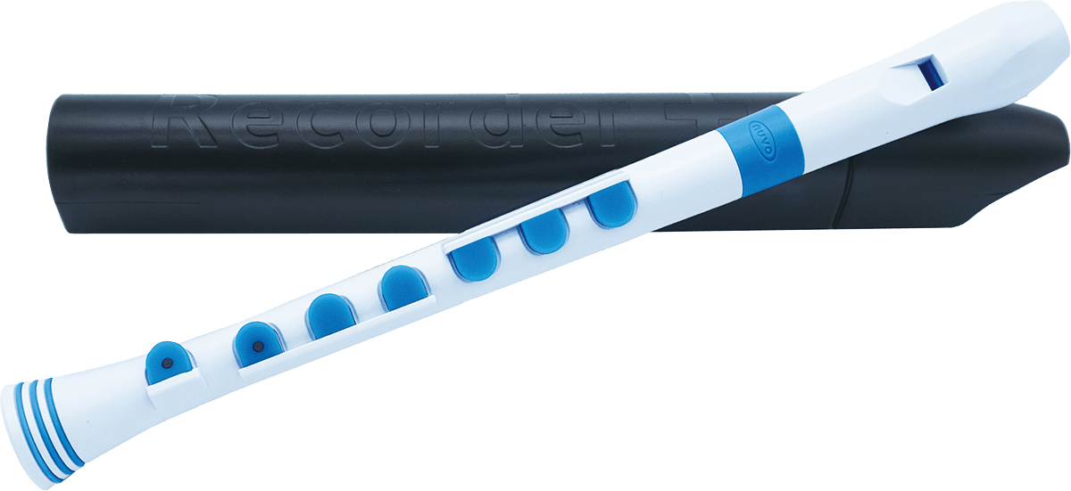 RECORDER+ WHITE AND BLUE
