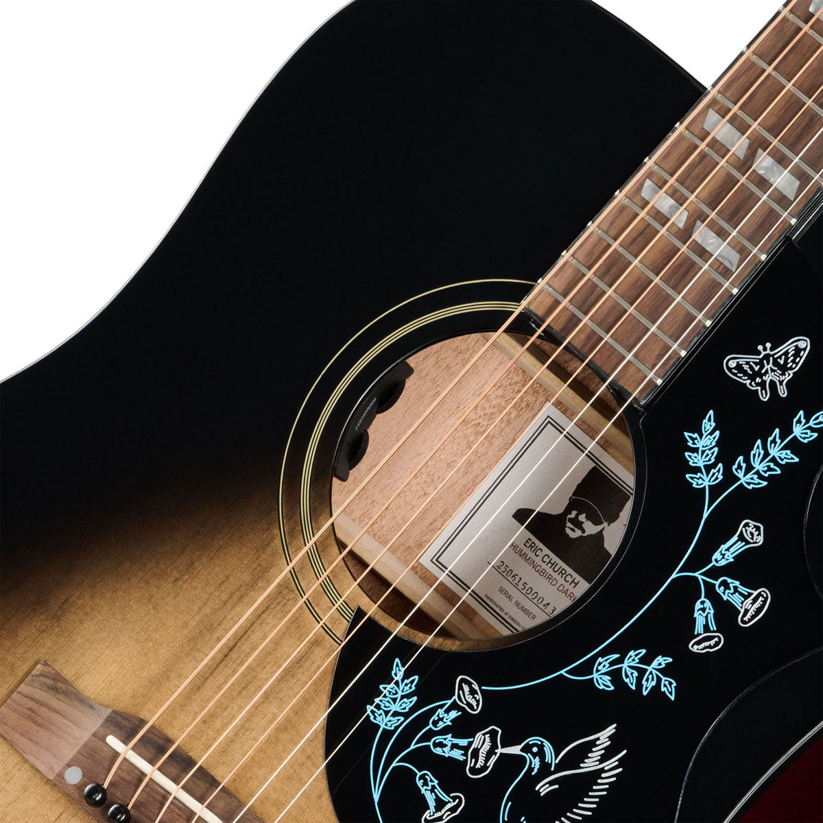 Hummingbird Signature Eric Church Dunkler Cobra Burst IBG
