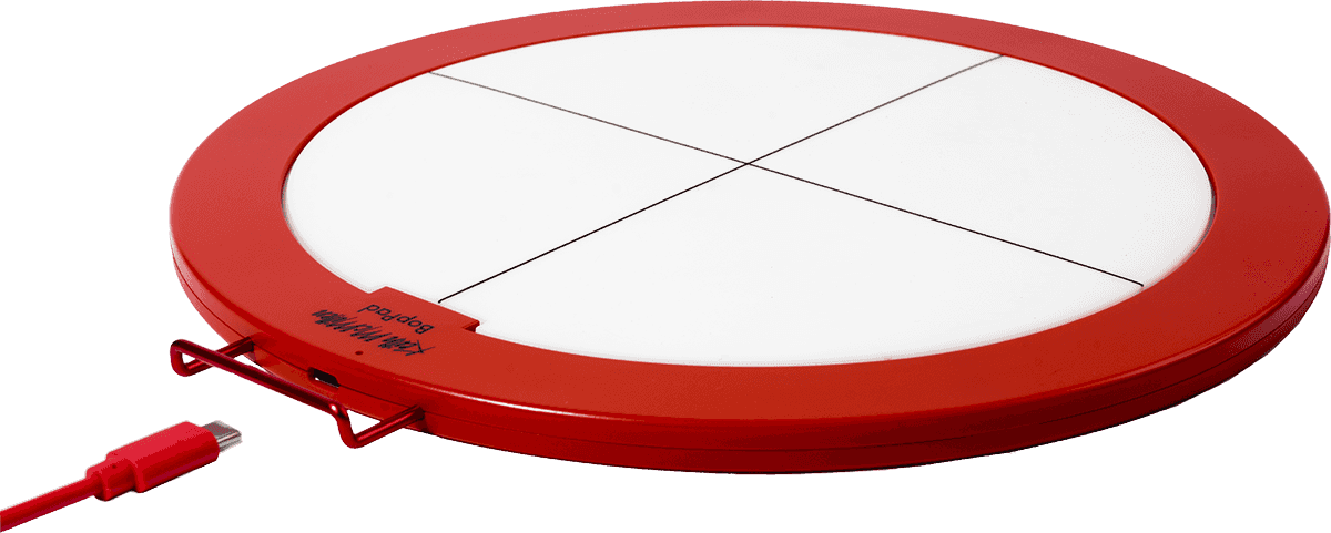 Boppadr - Contrôleur Midi Boppad Rouge Pour Batterie