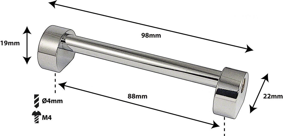 TL3D88 - Coquille Tube - 88mm - Double Tirant (X1)