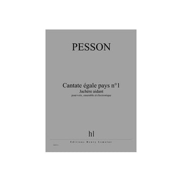 Pesson - C. Égale Pays N°1 -Jachère - Voix Ensemble Et Électronique