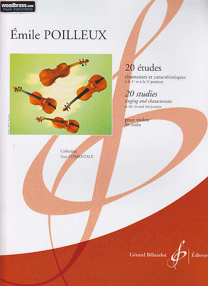 Poilleux Emile - 20 Études Chantantes et Caracteristiques - Violine