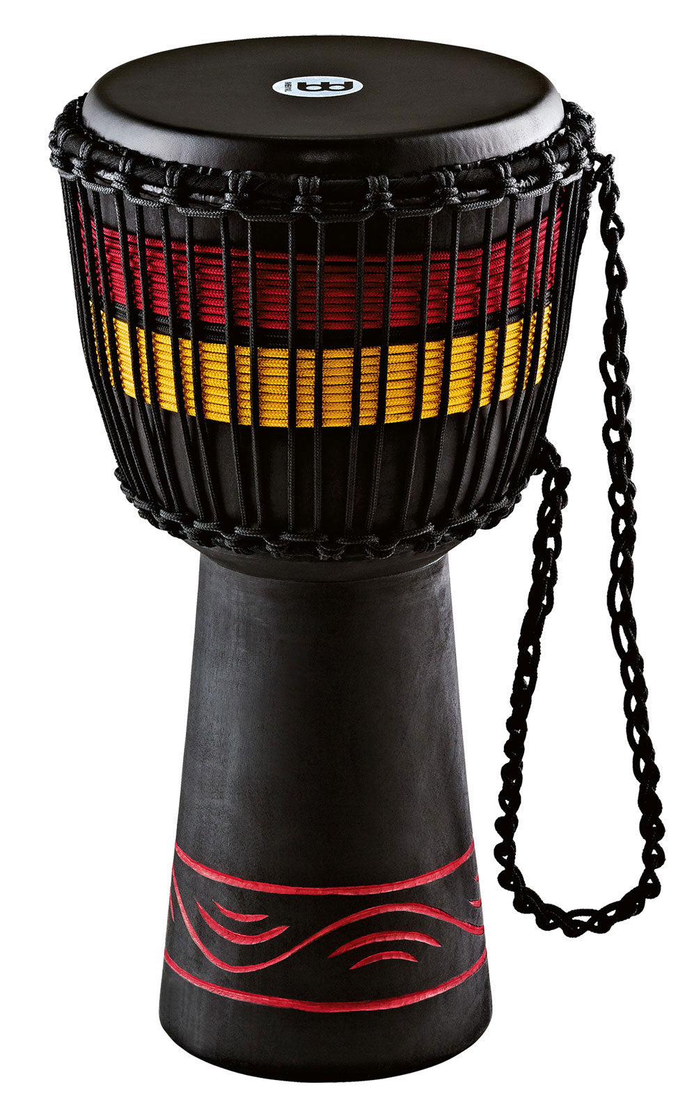 DJEMBE  FIBRE 10" RED NATURAL
